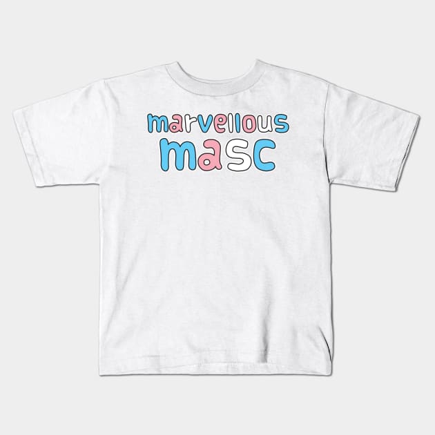 Marvellous Masc Kids T-Shirt by sexpositive.memes